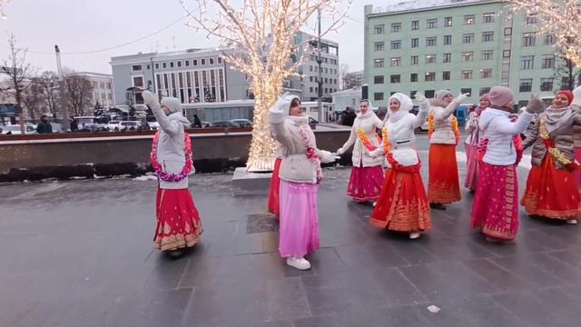 Харинама Гаура Крипа и Юга Дхарма 28.01.24 на ст. м. Марксистская в Москве/Harinama in Moscow 28012