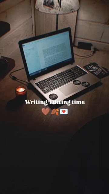 Writing/editing time 🤎🍂💌