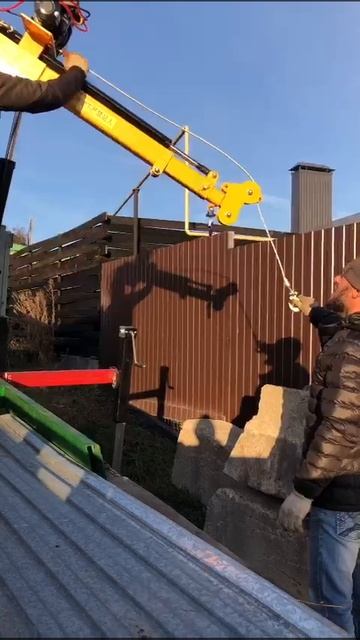 Кран манипулятор VAAL для Газели. Загрузка блока ФБС