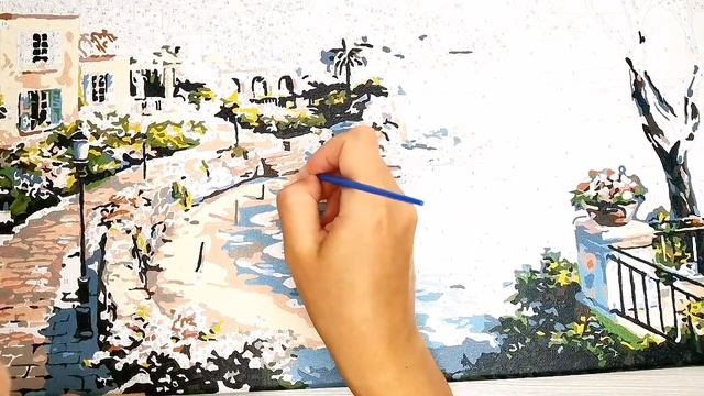 Картина по номерам Пейзаж. Арт терапия. Видео 3