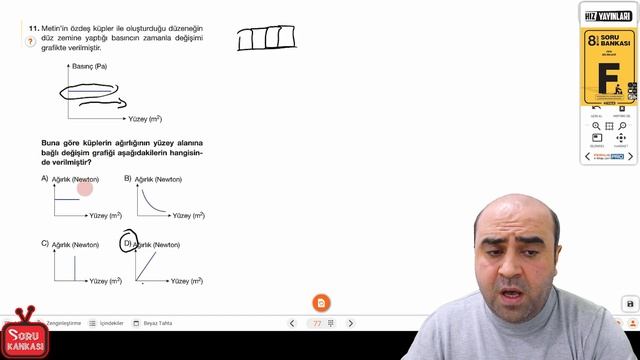 8. SINIF FEN BİLİMLERİ SORU ÇÖZÜMÜ | BASINÇ | HIZ YAYINLARI LGS SORU ÇÖZÜMÜ