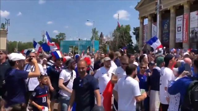 French fans in Budapest for Euro 2020