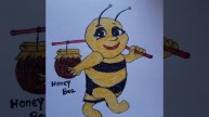 cute honey bee art subscribe for more videos