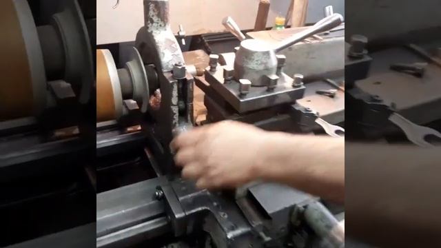 Токарная обработка ротора,в люнет