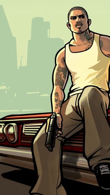 Парень играть трек из лучшей части GTA