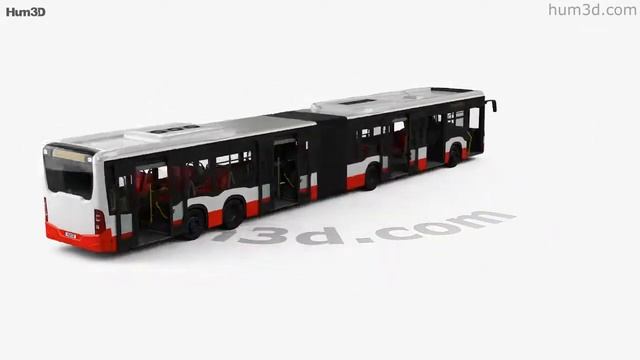 Mercedes-Benz CapaCity L 5-door bus with HQ interior 2014 3D model by 3DModels.org