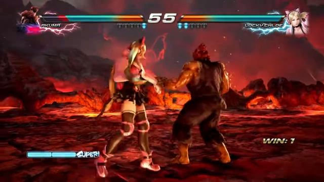 TEKKEN™7 anime girl beats the shit out of buff guy