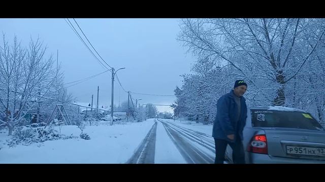 Кубань завалило снегом