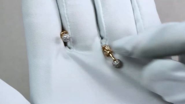 Золотые серьги Александра с фианитом с545ск