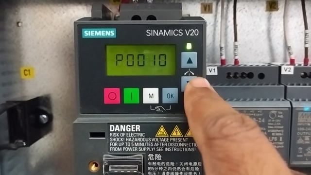 Siemens VFD SINAMICS V20 factory reset procedure