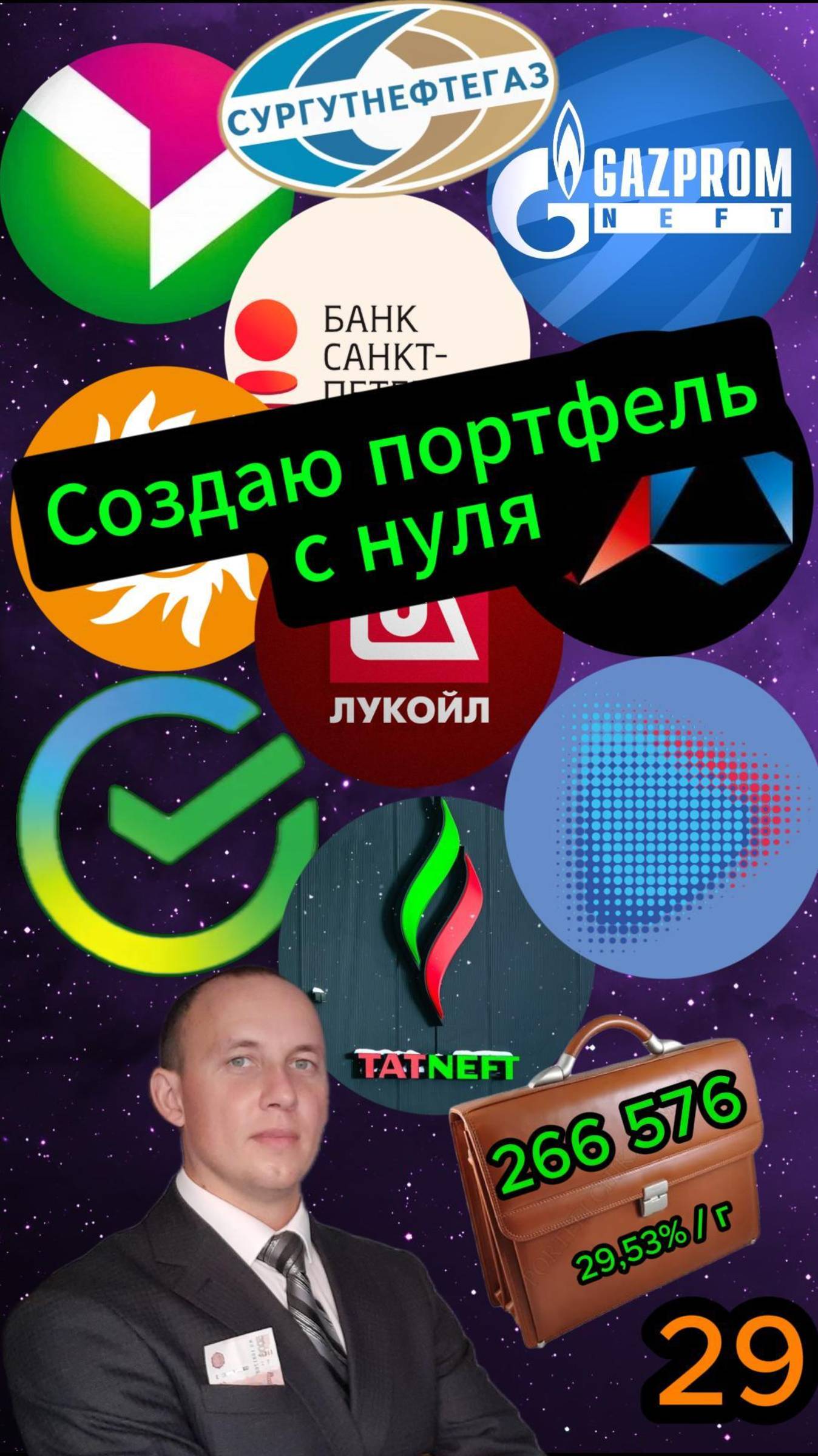 Создаю портфель с нуля 29 #Инвестиции #Акции #Облигации #Сбер #Лукойл #Новатэк #Банк СПб