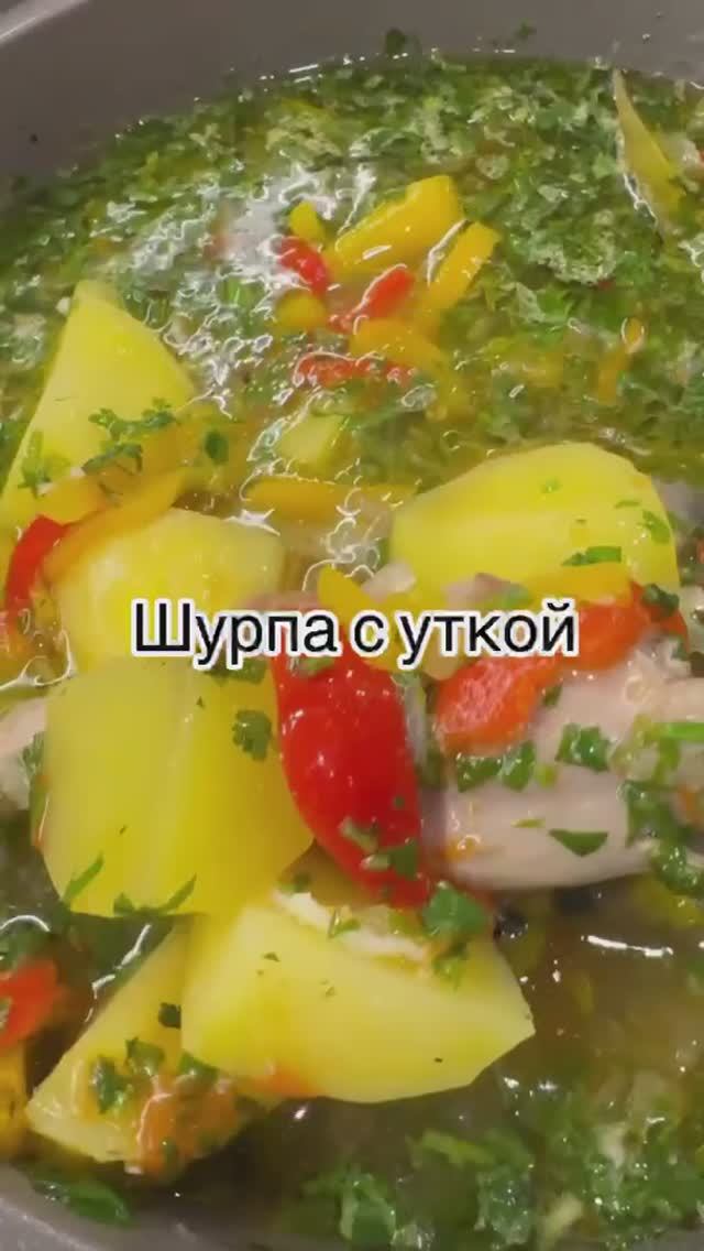 Шурпа с уткой