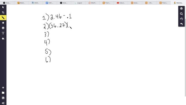 Calculations with Sig Figs - CHE-115