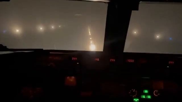 Взлет в условиях тумана - Шереметьево