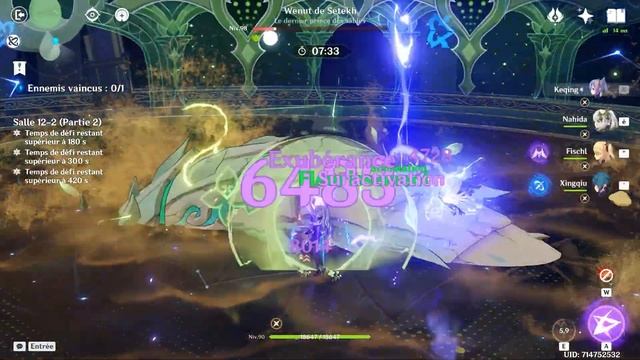 Ningguang C6 WetRock & Keqing C5 HyperBloom || Abyss 4.4 Genshin Impact