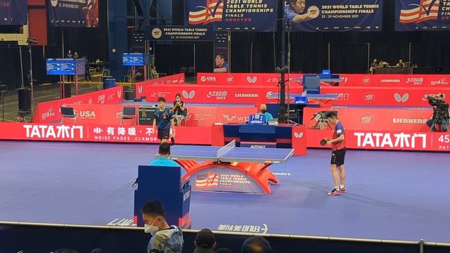 Lin Gaoyuan vs Wong Chun Ting - WTTC 2021 Houston - Men's Singles Ro16 (game 1 only)