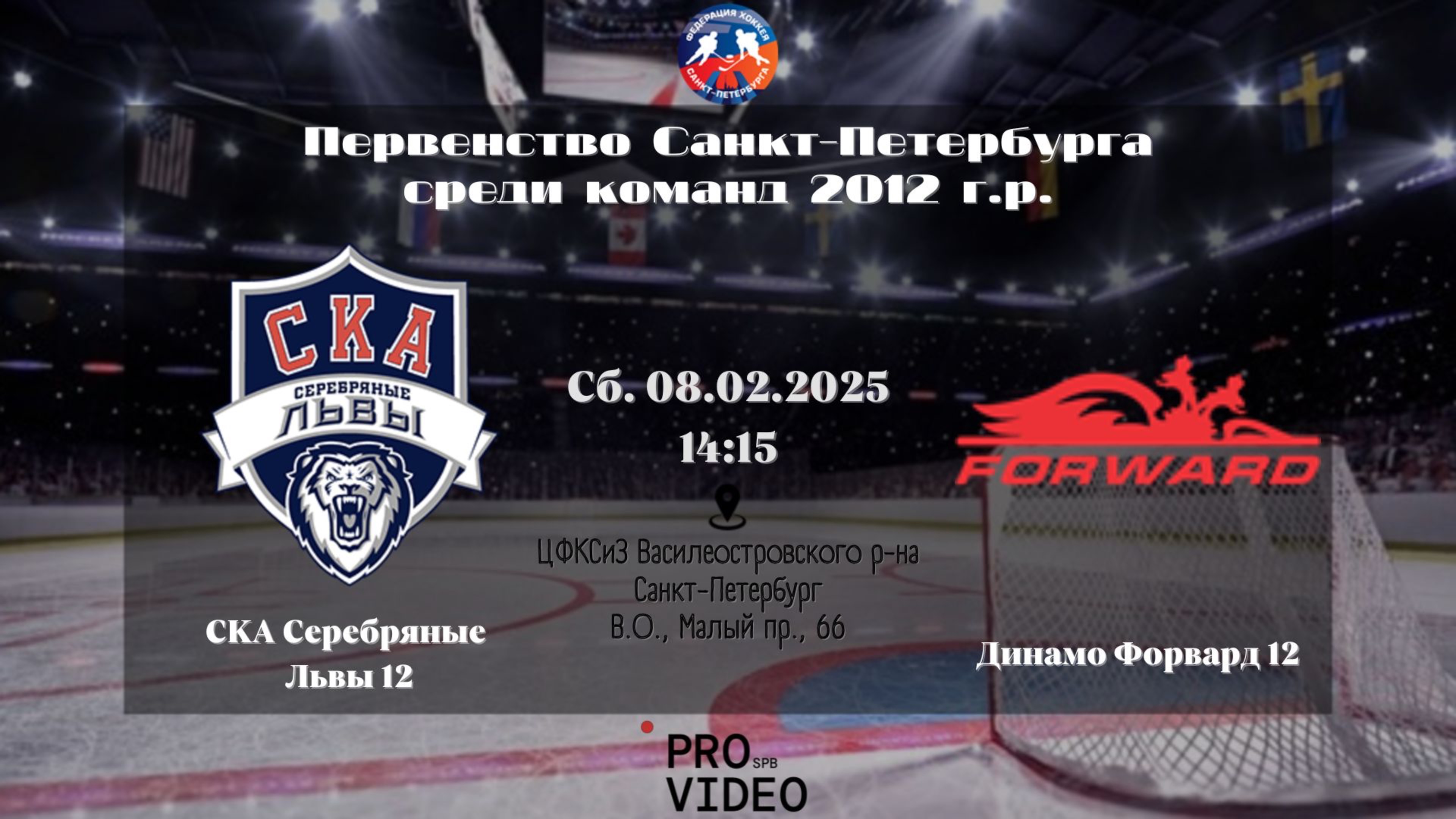 ХК "СКА Серебряные Львы" 12 - ХК "Динамо Форвард" 12 | 08.02.2025