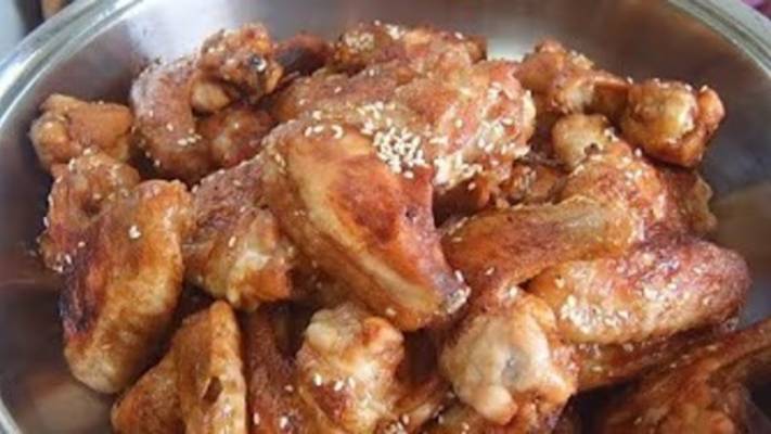 Куриные крылышки в соусе терияки. Маринкины творинки. Всем МИРА и Добра!