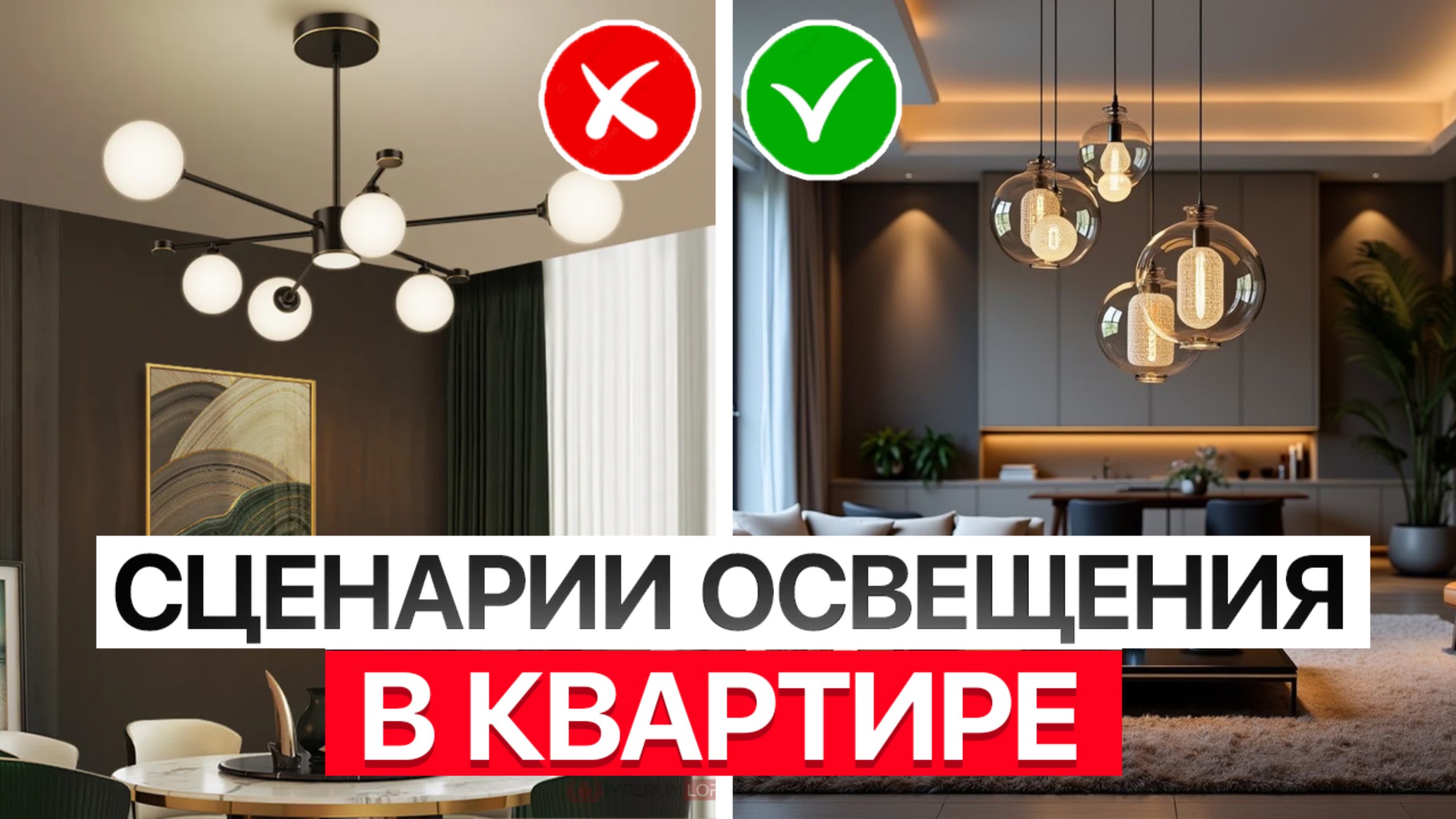 Сценарии освещения в квартире. Как сделать классное освещение