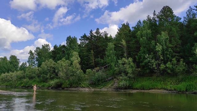 Центральный пляж в Муромцево.