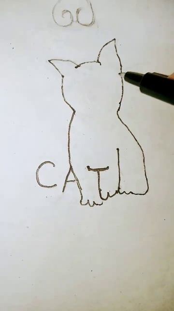 beautiful cat drawing#shorts #anjalisoniartandcraft