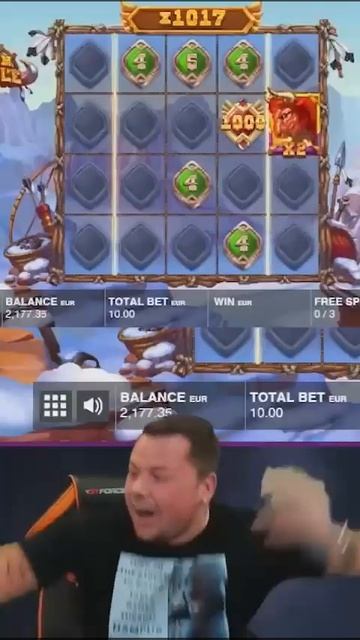 BISON BATTLE Slot MEGA WIN 🦬 I call that a BISON WIN🦬 #shorts #casino #youtubeshorts