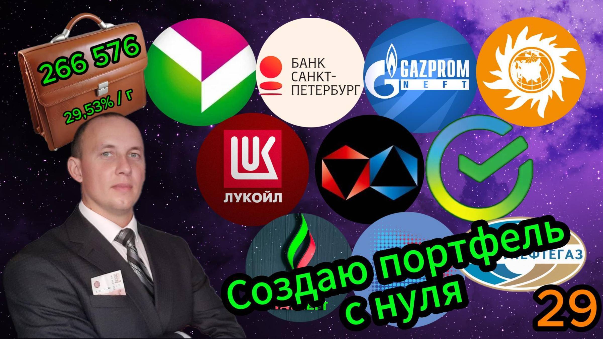 Создаю портфель с нуля 29 #Инвестиции #Акции #Облигации #Сбер #Лукойл #Новатэк #Банк СПб