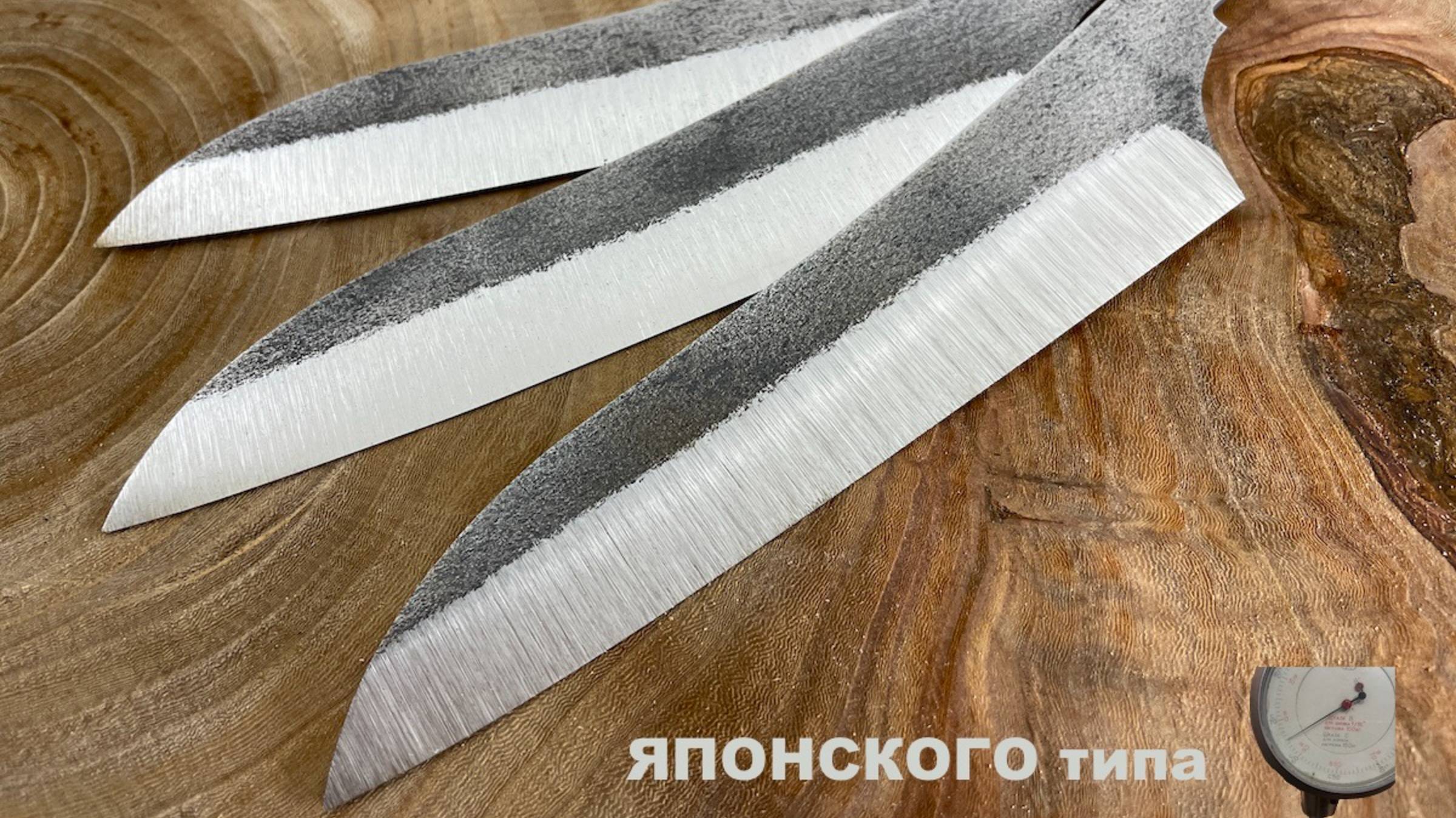 Будущие кухонные ножи пока в клинках