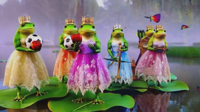 ПрЫнцессы Фсе, Фсе, Фсе! 😁😉🐸👑 или The Princess Frogs (A Song of Talents)©