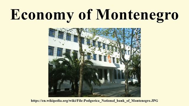 Economy of Montenegro