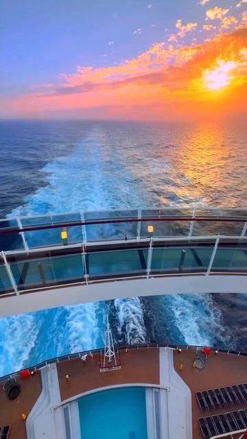 cruise ship trip 🛳️🌅 #cruise #sunset