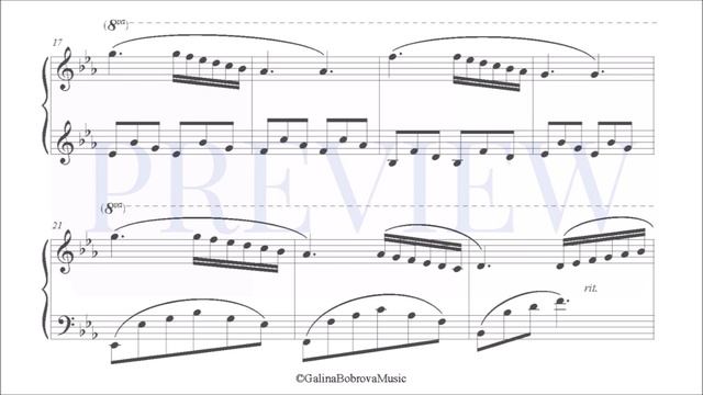 Galina Bobrova «Little Sweet Prelude 4» for piano