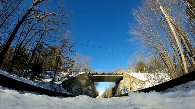 GoPro Camera Under Train