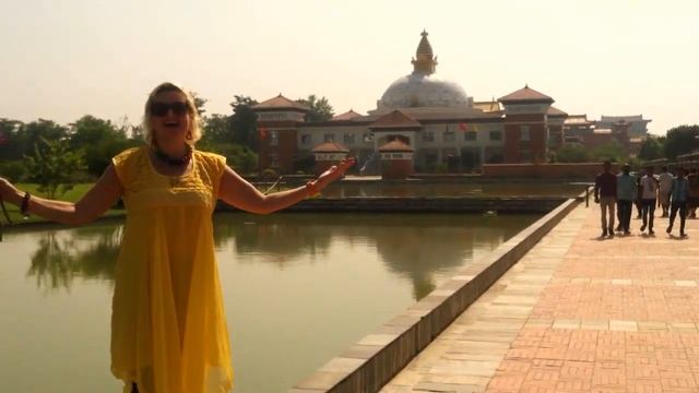 Peace Message from Lumbini/Nepal by Milena Oda Láska