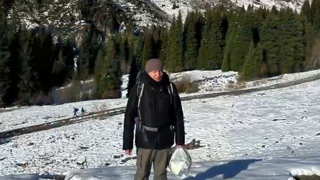 По дороге на Кок-Жайляу, в горах Алматы, 15 октября 2023