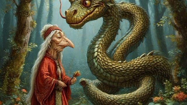 Сказка Баба Яга и змей горыныч 🐍