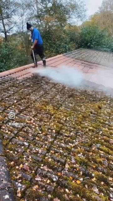 Чистка черепицы
