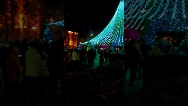 Вечерняя прогулка по Новогоднему Краснодару, Январь 2025 -2. Evening Krasnodar walk 2025 - 2