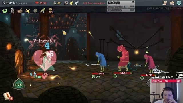 Filthy Tries: Slay the Spire (EA) Game 23 Ascension 4 Silent Part 3