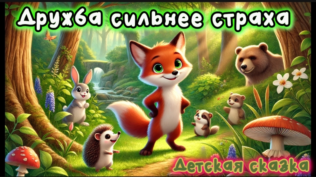 Детская сказка - Дружба сильнее страха
