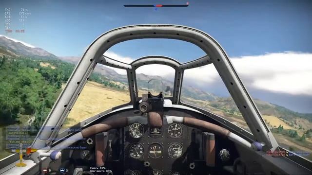 Посадка Як-1 с сильными повреждениями! (2)
