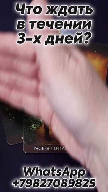 Что ждать в течении 3-х дней? Таро