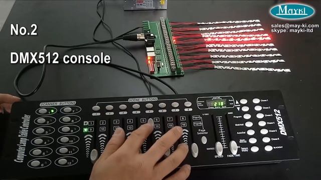 DMX decoder controller for light strip