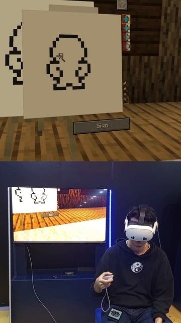 VR Pixel Art 381 #vr #minecraft #minecraft_pixelart