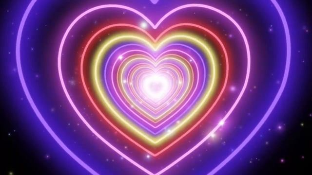 NEON  COLORS LIGHTS HEART TUNNEL THAT YOU CAN USE FOR YOUR PHOTOS AS BACKGROUND!