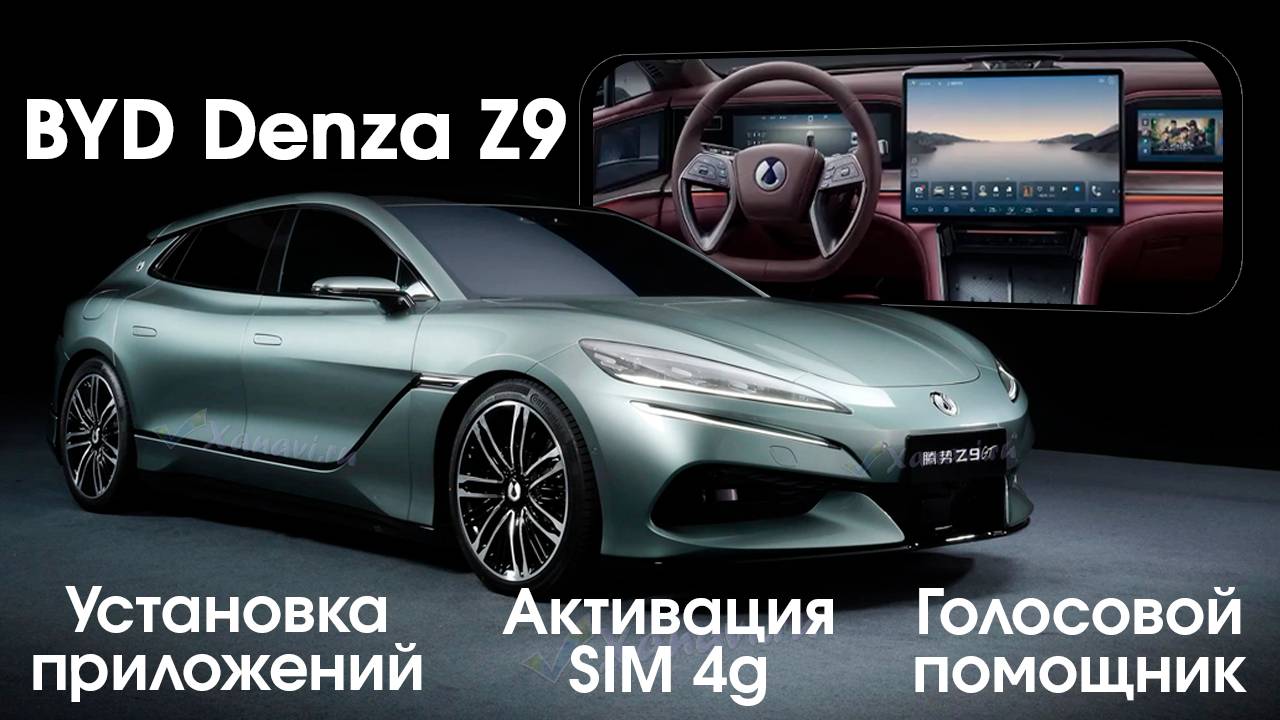 Denza Z9GT - установка приложений, голосового ассистента, SIM, диагностика и обновление
