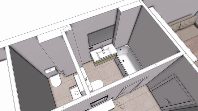 Квартира в жилом комплексе "Михалковский": 3D-модель в SketchUp и планировка в Remplanner