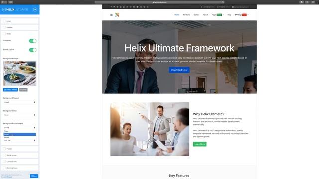 13.  Pre-loader And Boxed Layout - Helix Ultimate Framework Joomla