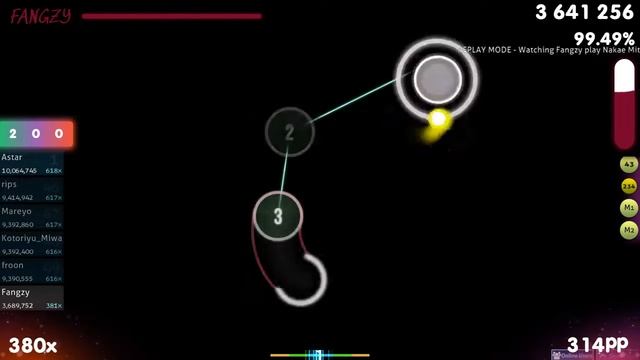 Fangzy | Nakae Mitsuki - Dreaming Sheep [Insane] +HDDT 99.25% | Snipe Astar {#1 359pp FC} - osu!