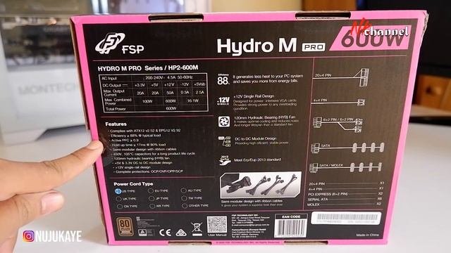 PSU 650W 80+ Bronze Murah | FSP Hydro M Pro 600W